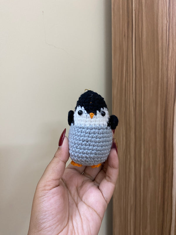 Crochet Penguin Keychain