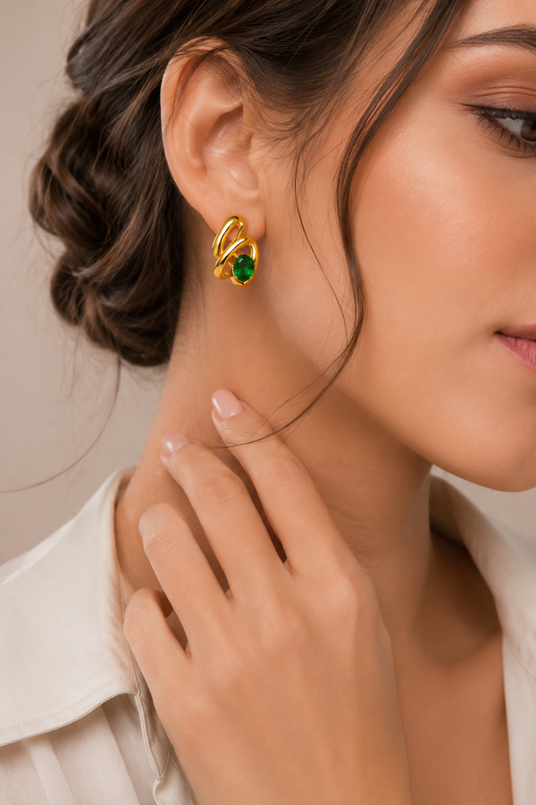 Elegant Profile With Gold Earring